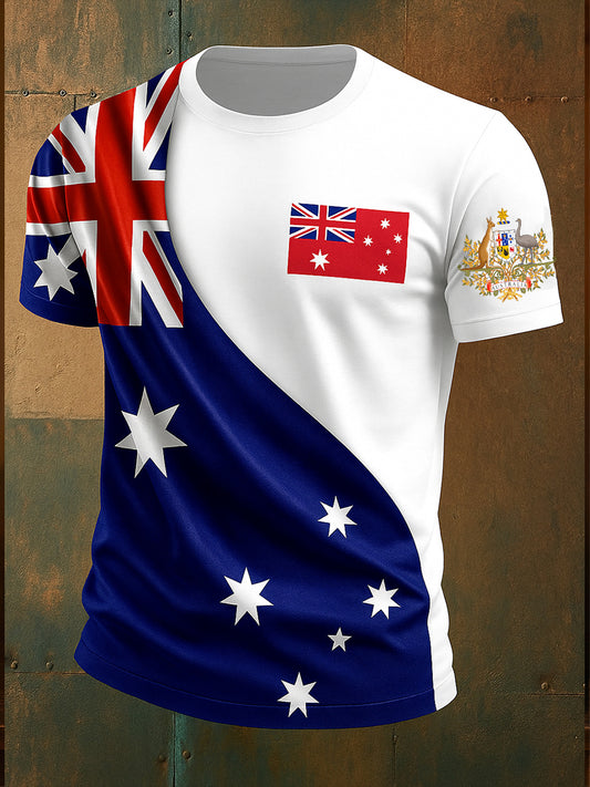 Men's Vintage Australian Casual T-Shirt