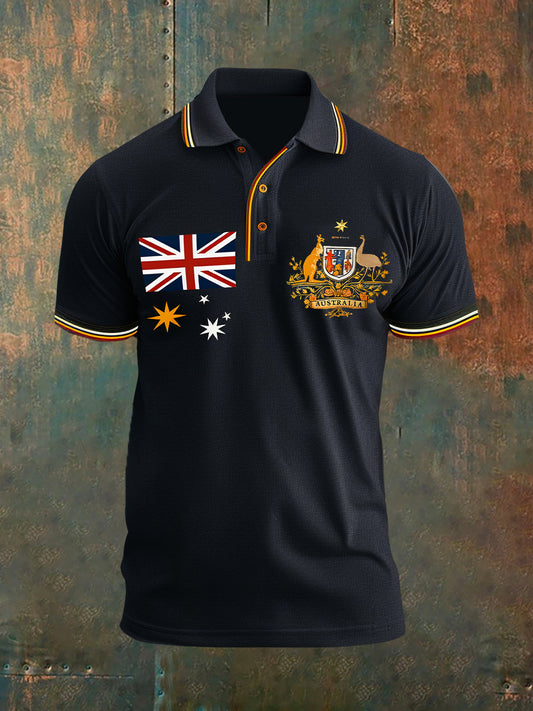 Men's Vintage Australian Casual Polo Shirt