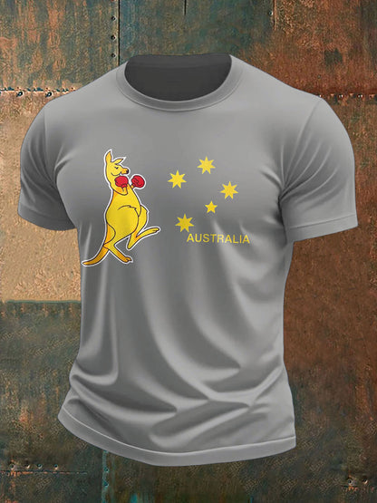 Men's Boxing Lover Printed T-shirt