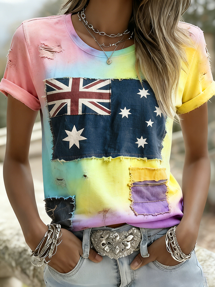 Women's Vintage Australian Holiday Casual Comfortable T-shirt