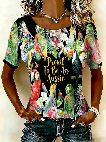 Women's Vintage Australian Holiday Short-Sleeve T-Shirt