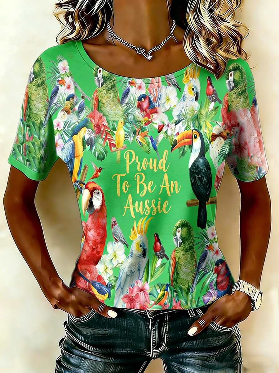 Women's Vintage Australian Holiday Short-Sleeve T-Shirt