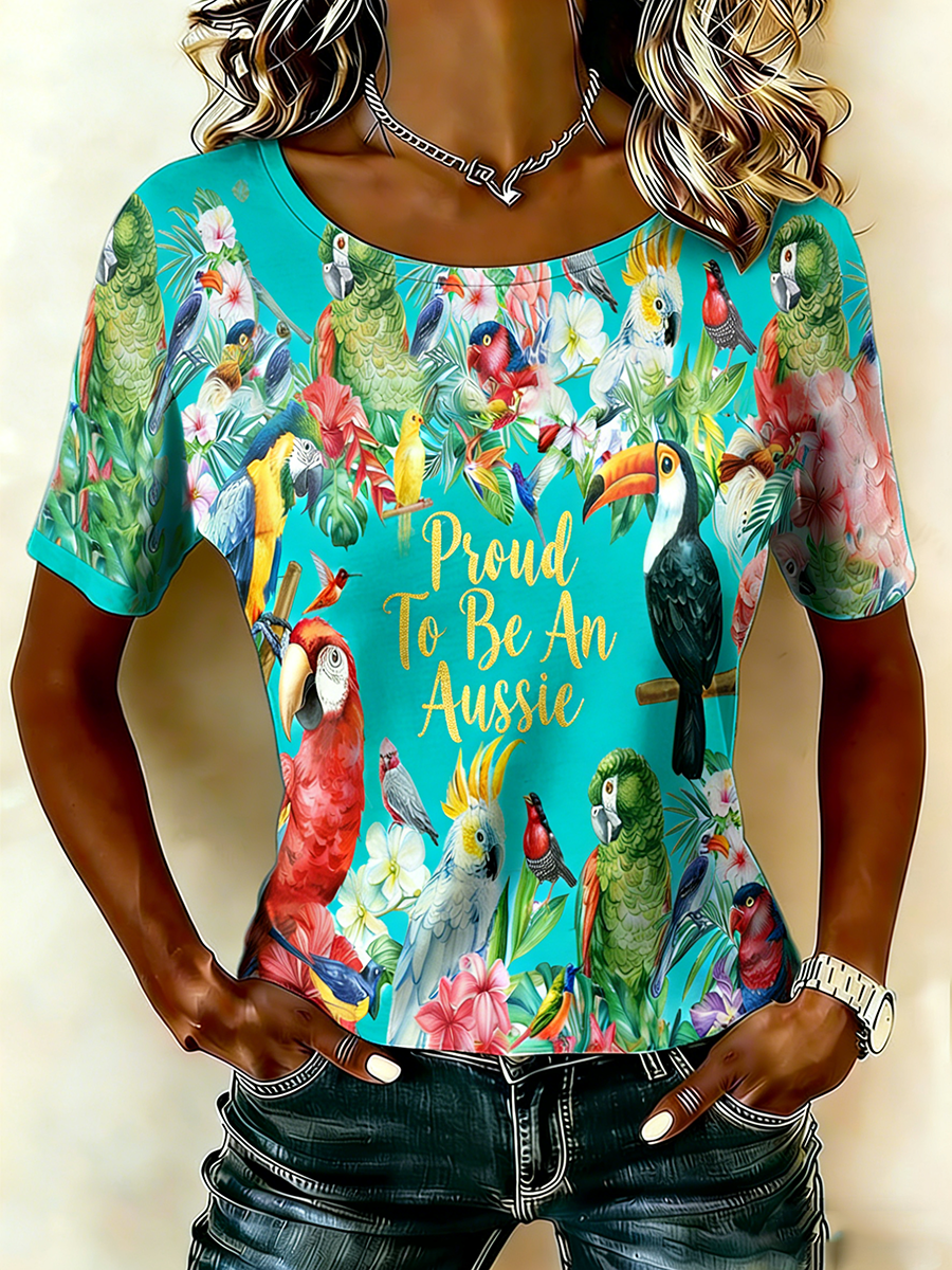 Women's Vintage Australian Holiday Short-Sleeve T-Shirt