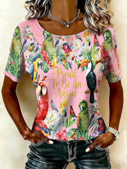 Women's Vintage Australian Holiday Short-Sleeve T-Shirt