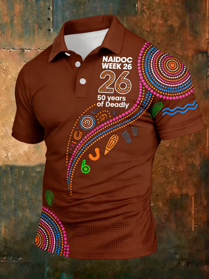 Men's  AU Aboriginal Art NAIDOC Week  Printed T-Shirt