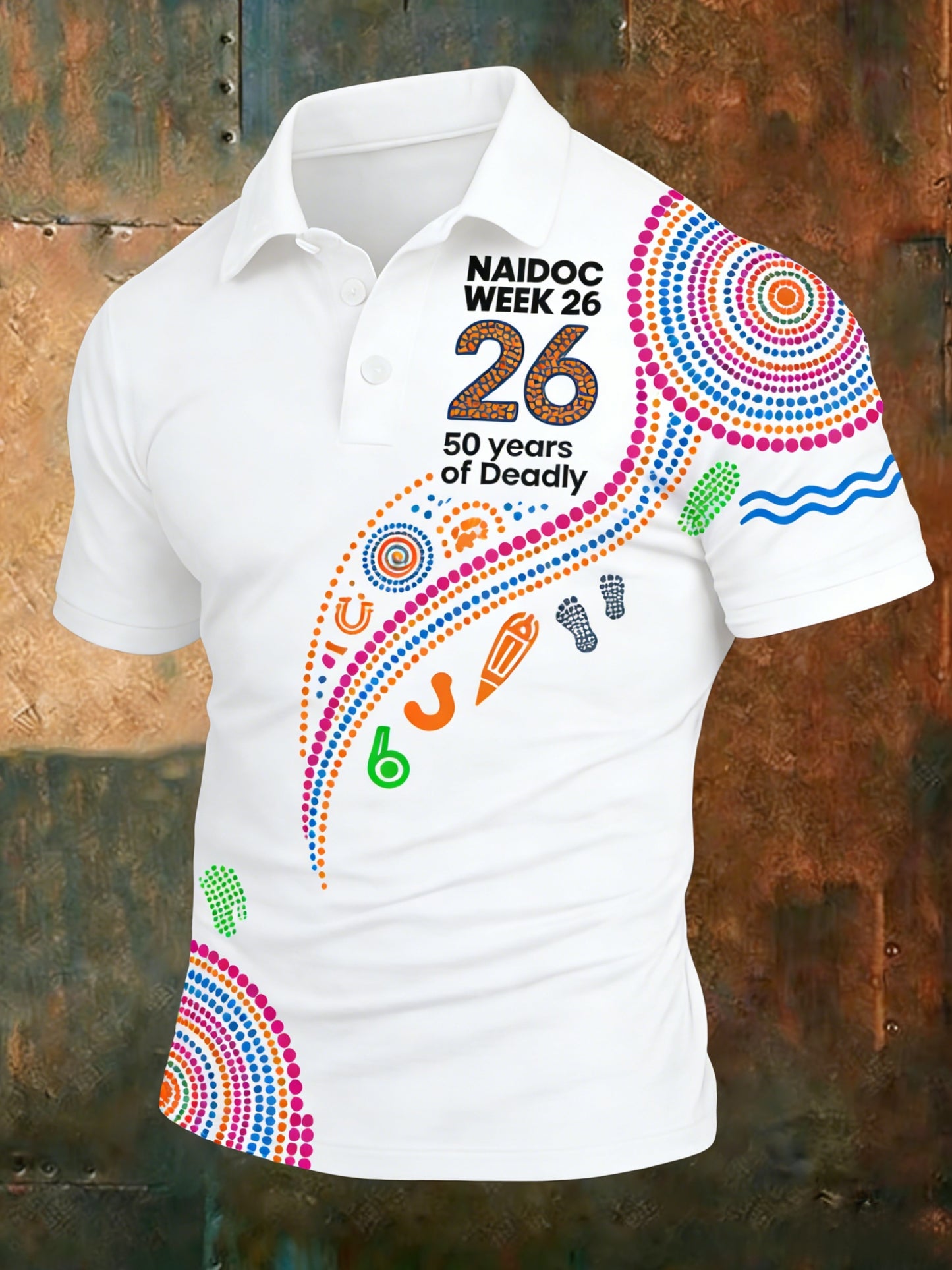 Men's  AU Aboriginal Art NAIDOC Week  Printed T-Shirt