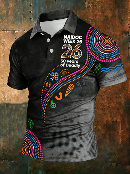 Men's  AU Aboriginal Art NAIDOC Week  Printed T-Shirt