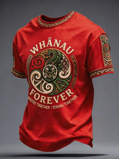 Men's NZ Maori Art Printed T-shirt