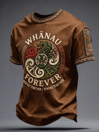 Men's NZ Maori Art Printed T-shirt