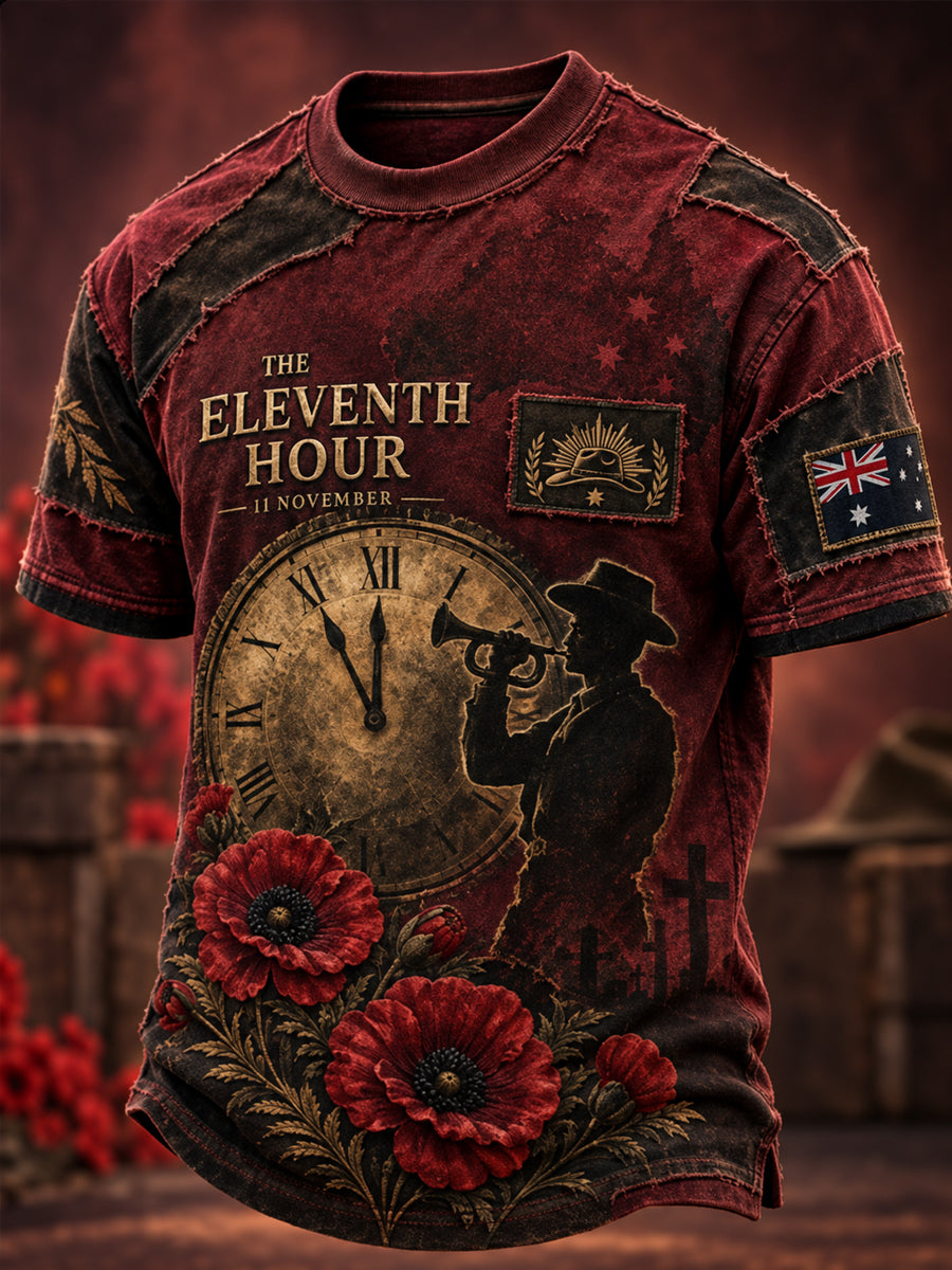 Men's Australian Remembrance Day Short Sleeves T-Shirt