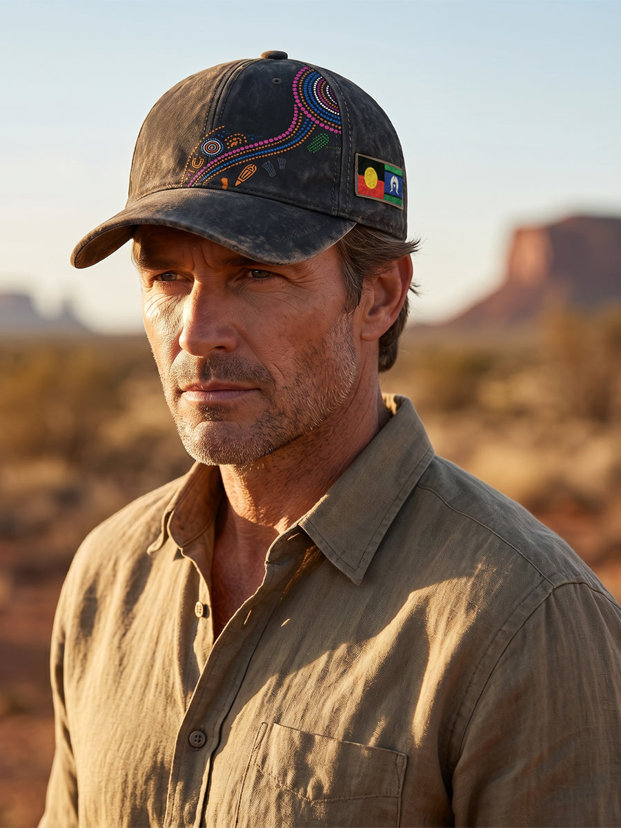 Unisex Vintage AU Aboriginal Culture Hat