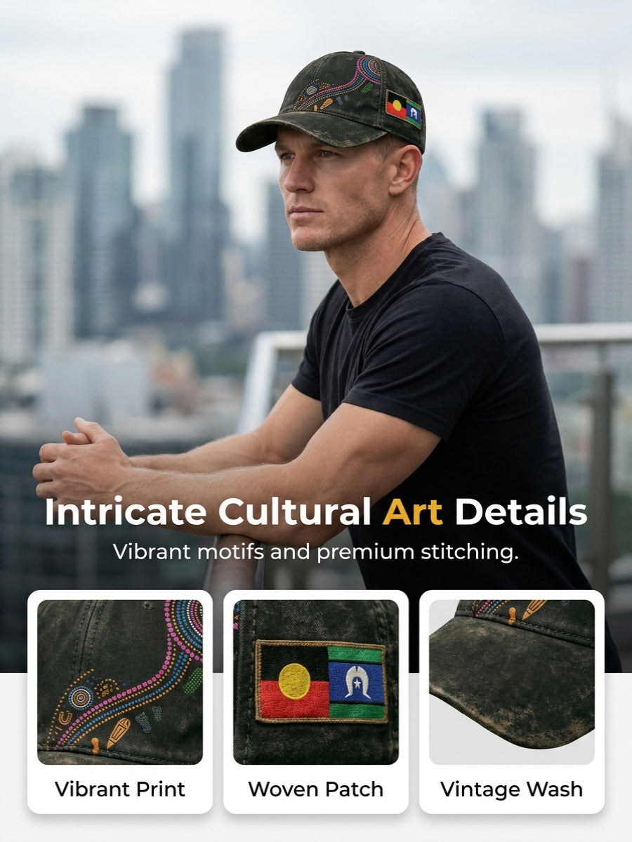 Unisex Vintage AU Aboriginal Culture Hat