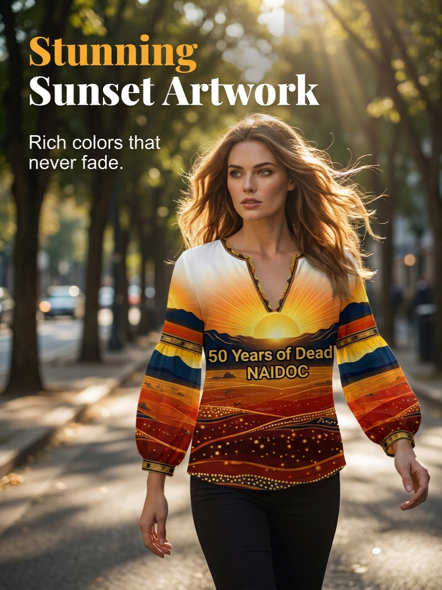 Retro Australian NAIDOC Week Art Print Casual Top