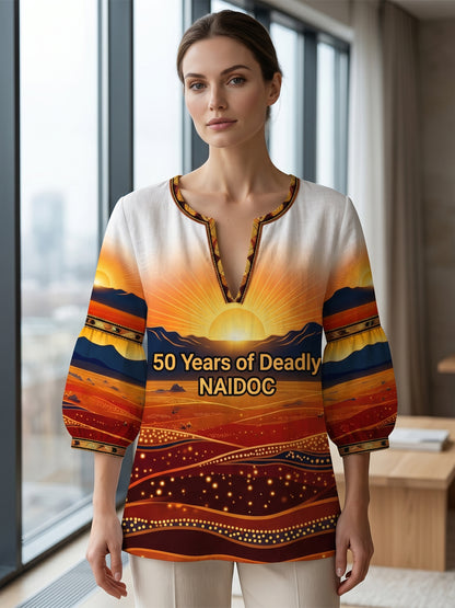 Retro Australian NAIDOC Week Art Print Casual Top