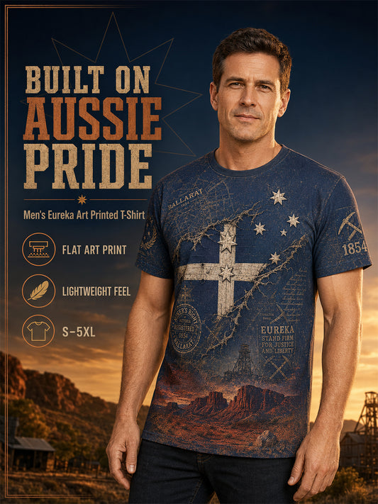 Men's Aussie Pride Eureka Art Printed T-shirt