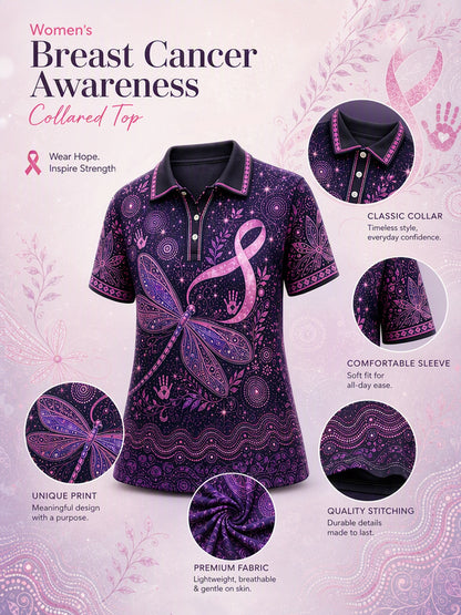 Women's Breast Cancer Awareness Australia Polo T-Shirt