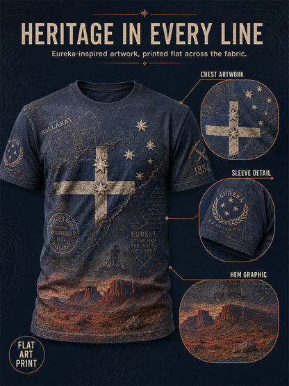 Men's Aussie Pride Eureka Art Printed T-shirt