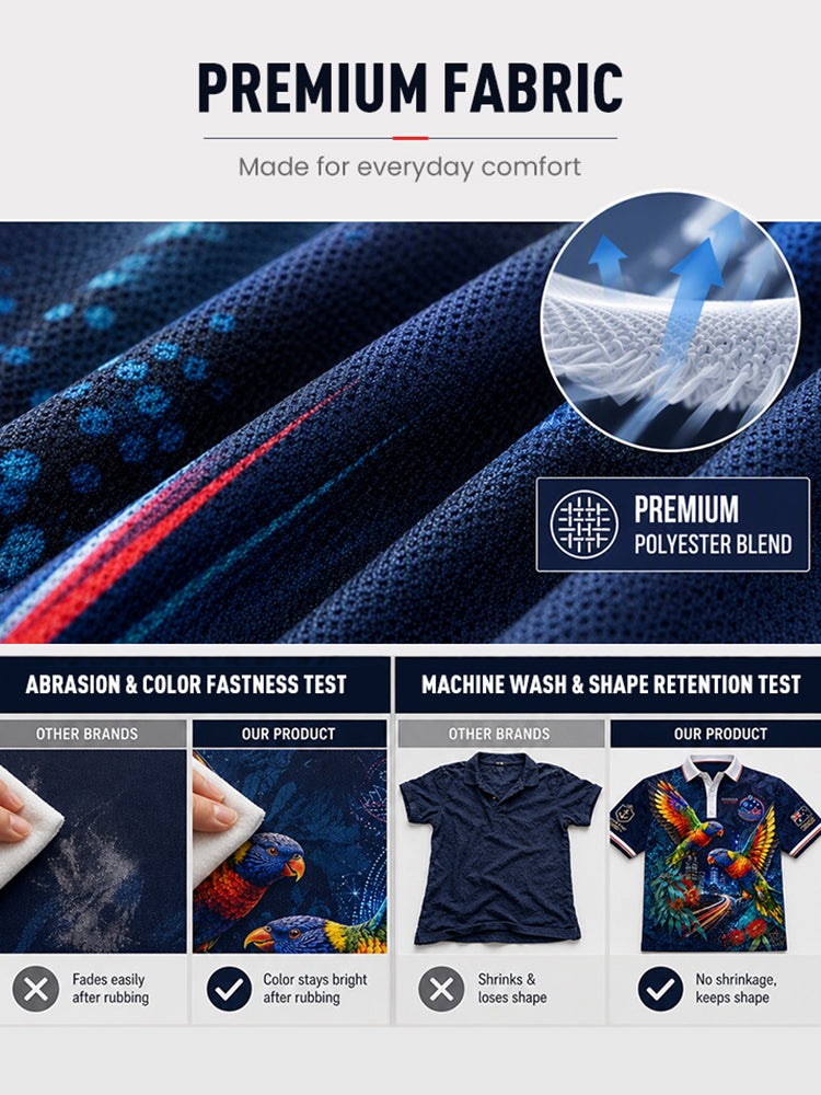 Men's Australian Animals Short Sleeve Shirt