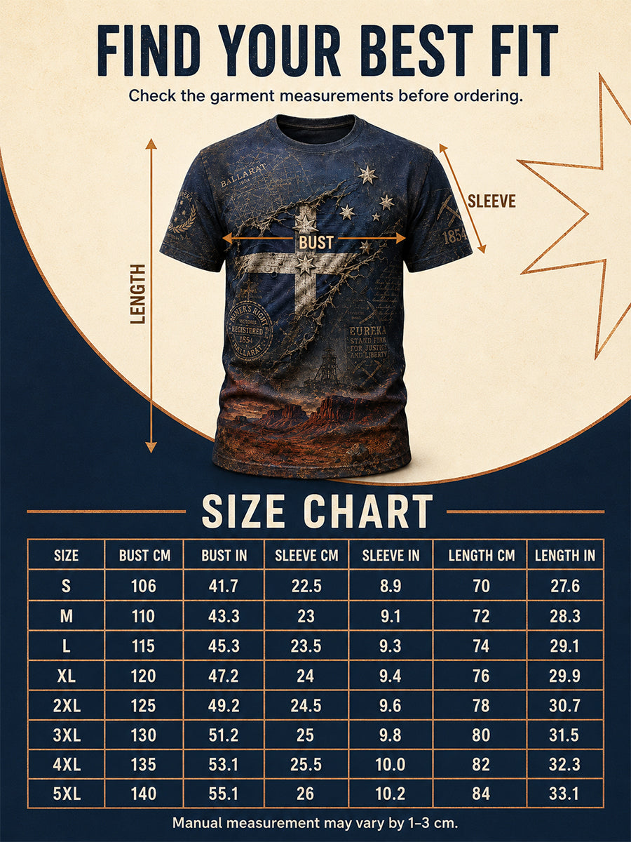 Men's Aussie Pride Eureka Art Printed T-shirt