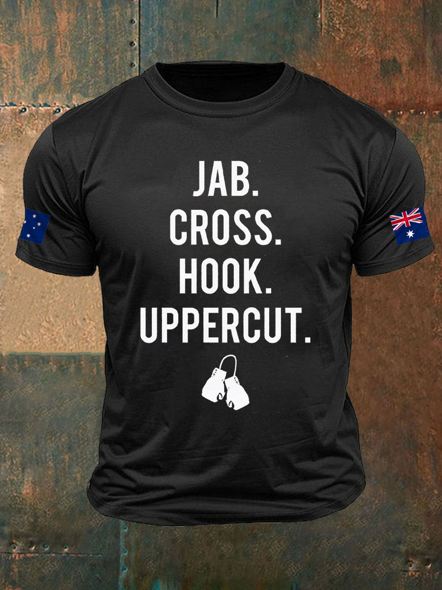 Men's Boxing Lover Printed T-shirt