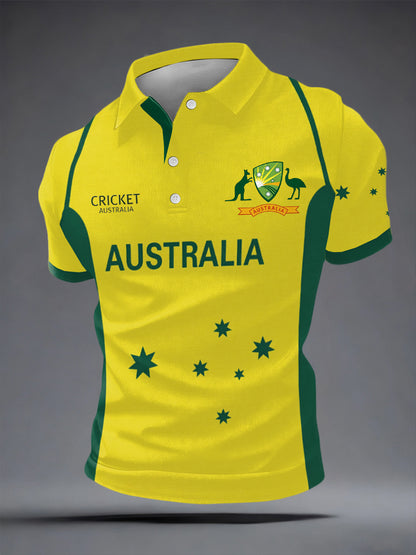 Men's Australia Cricket Printed Shirt