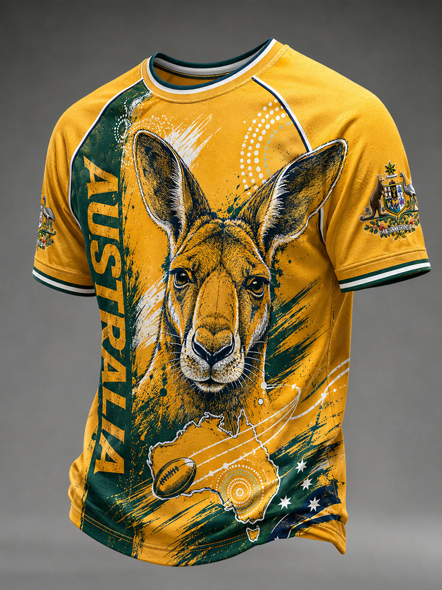 Men's Australia Football Short Sleeve T-Shirt