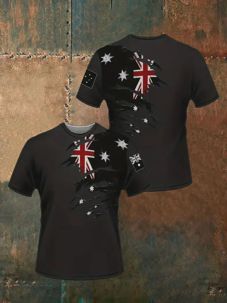 Men’s Australia Patriotic Printed T-shirt
