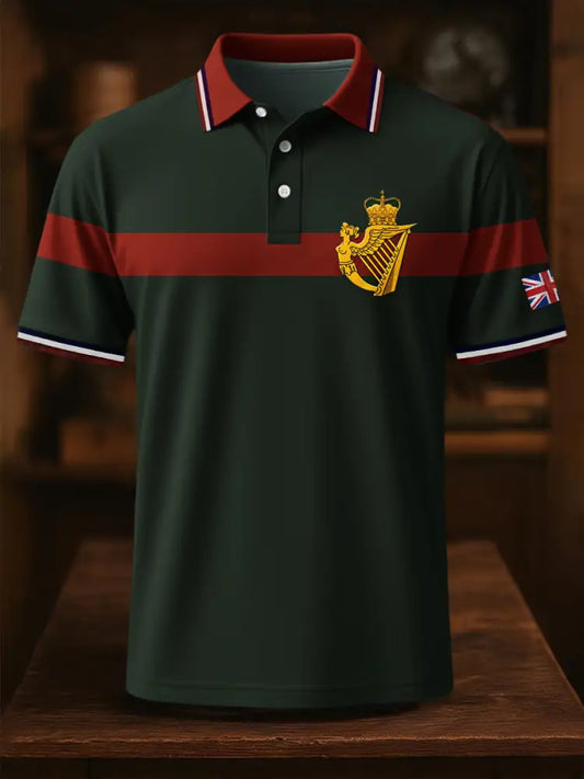 Men’s Business Style Badge Top Army Green / S