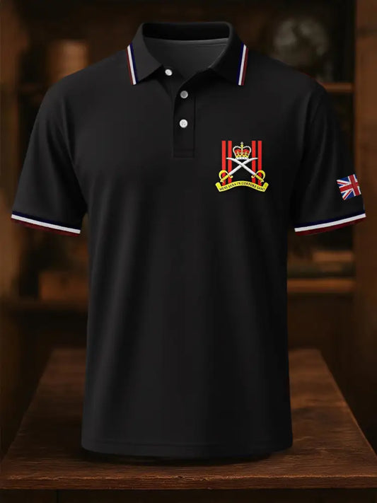 Men’s Business Style Badge Top Black / S