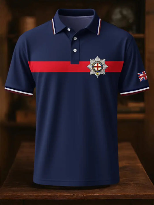Men’s Business Style Badge Top Dark Blue / S