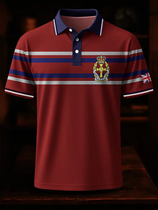Men’s Business Style Badge Top Red / S