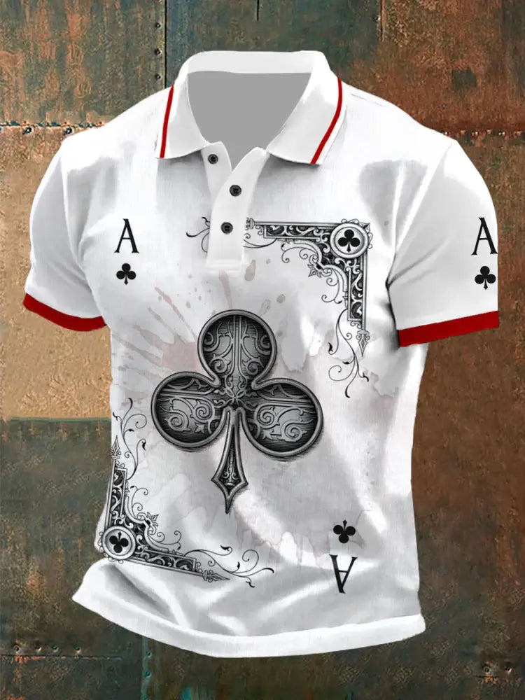 Men’s Texas Hold’em Club A tops Red / S