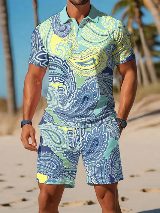 Men’s Vacation Design Casual Sets As picture / S