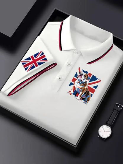 Men’s Vintage British Bulldog Casual Shirt White / S