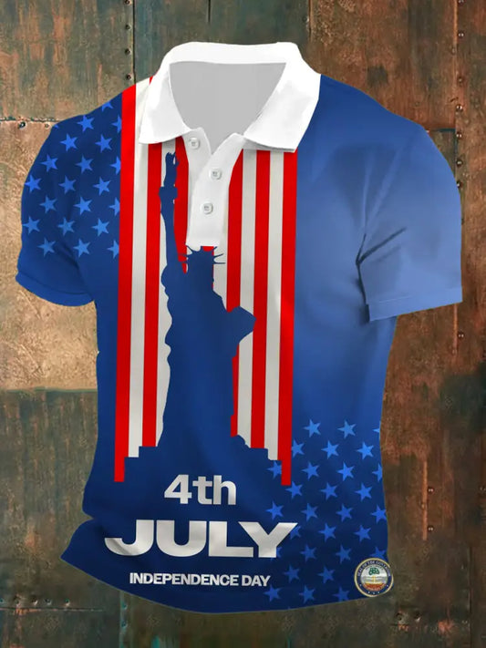 Men’s Vintage Us Army Anniversary Short Sleeve Polo Shirt A / S