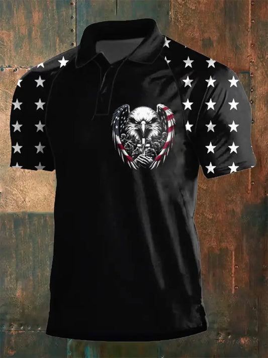 Men’s Vintage Us Army Anniversary Short Sleeve Polo Shirt A / S