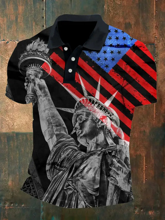 Men’s Vintage Us Army Anniversary Short Sleeve Polo Shirt A / S
