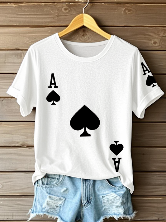 Women's Poker Ace of Spades T-shirts
