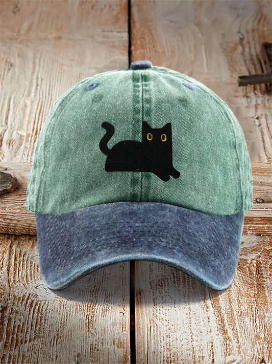 Black cat unisex hats