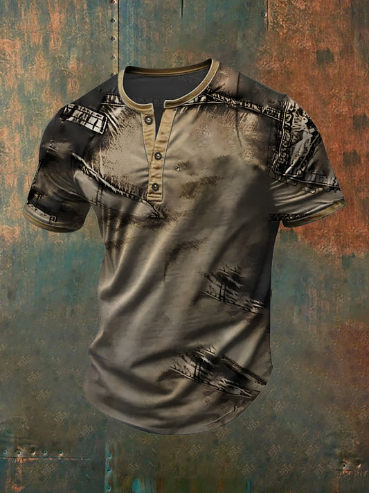 Men's Vintage Holiday Business Casual Polo Shirt