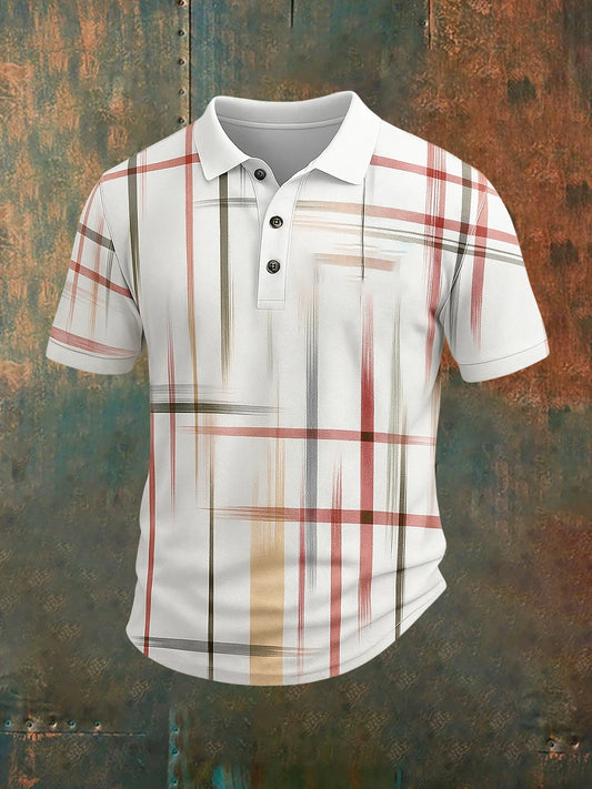 Men's Vintage Holiday Business Casual Polo Shirt