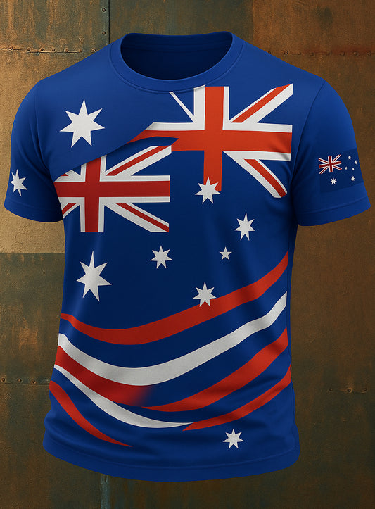 Men's Vintage Australian Casual T-Shirt