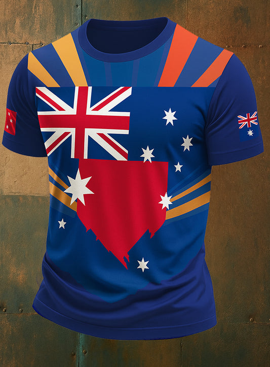 Men's Vintage Australian Casual T-Shirt