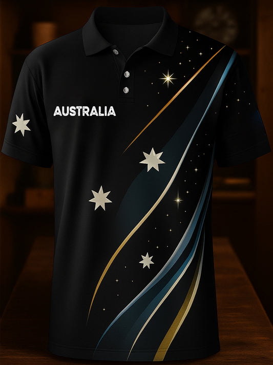 Men's Vintage Australian Casual Polo Shirt