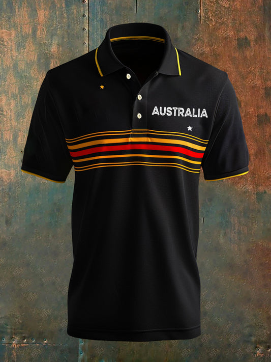 Men's Vintage Australian Casual Polo Shirt