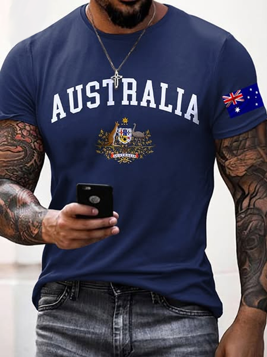 Men's Australia Print short sleeves t-shirt