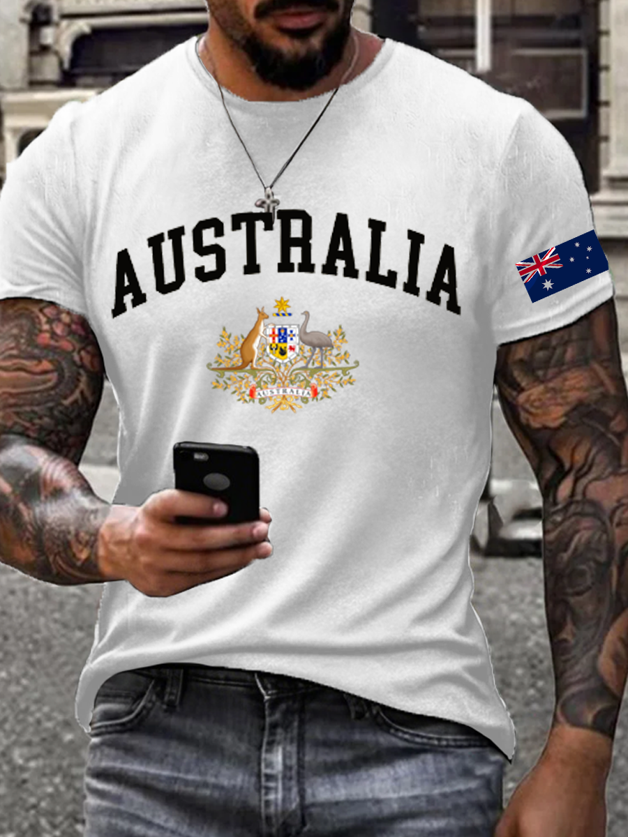 Men's Australia Print short sleeves t-shirt