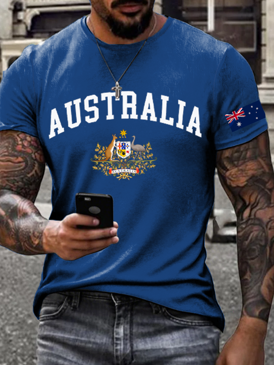 Men's Australia Print short sleeves t-shirt