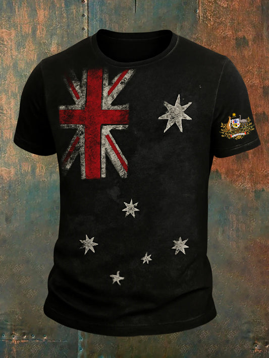 Men's Vintage Australian Holiday Casual T-Shirt