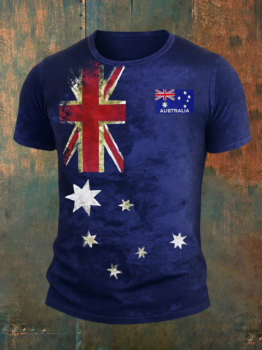 Men's Vintage Australian Holiday Casual T-Shirt